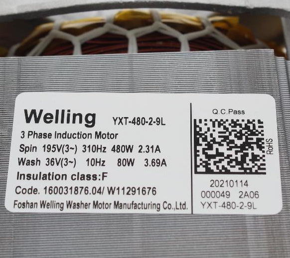 Bauknecht MOTOR CIM 60 PUL25.26MM WELLING (HARM) C00609831 original