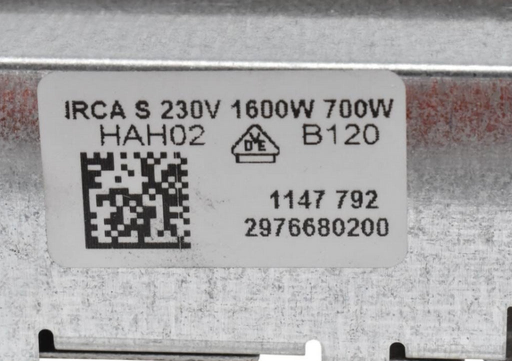 Bauknecht Beko sparefixd Heizkörper für Beko Wäschetrockner 2976680200 C00865371