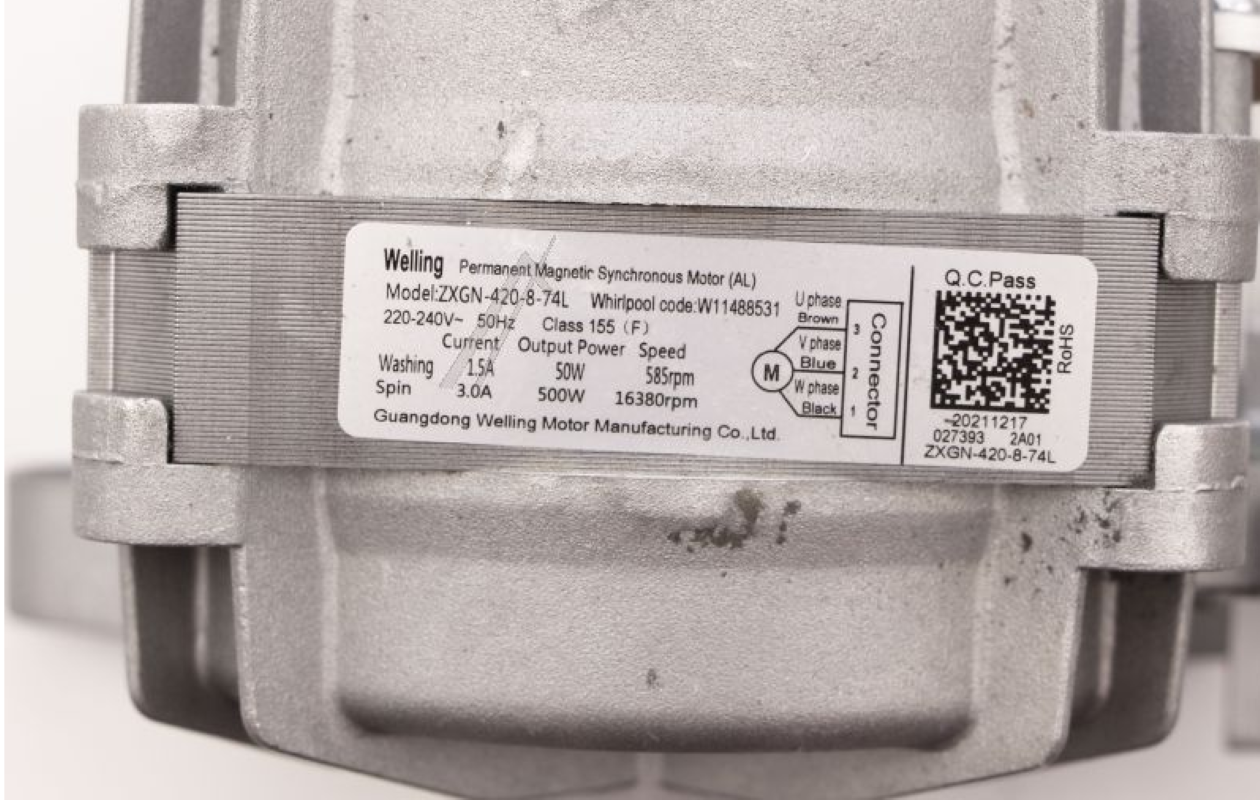 Bauknecht Beko Motor sBPM H25 ZXGN-420-8-74L C00738165 488000738165